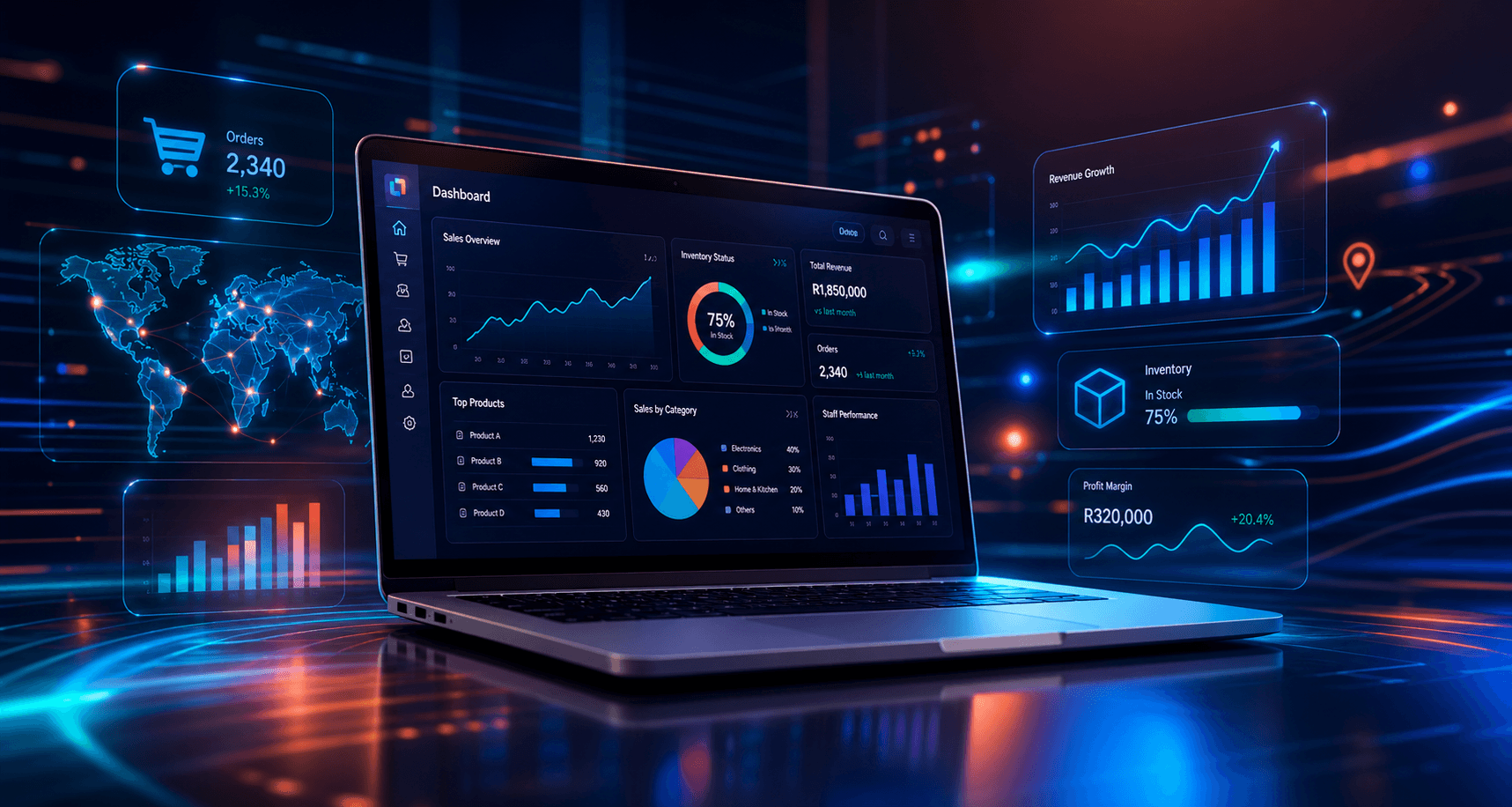 Leamah business dashboard
